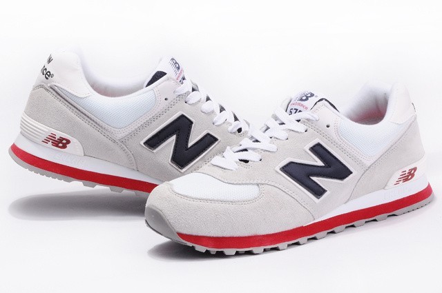 new balance blanche rouge